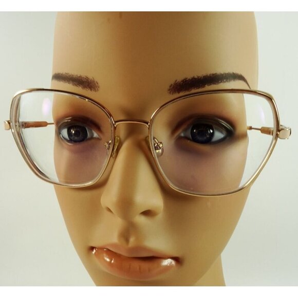 Kate Spade Eyeglasses Frames Only Pink Zeena/G Rose Gold Metal 54-17 Cat Eye - Picture 16 of 16